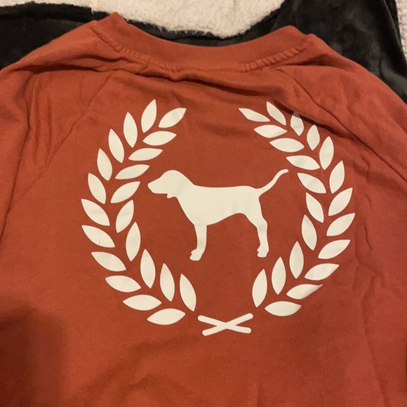 Pink pull over sweatshirt, peach/salmon, XS - Picture 2 of 2